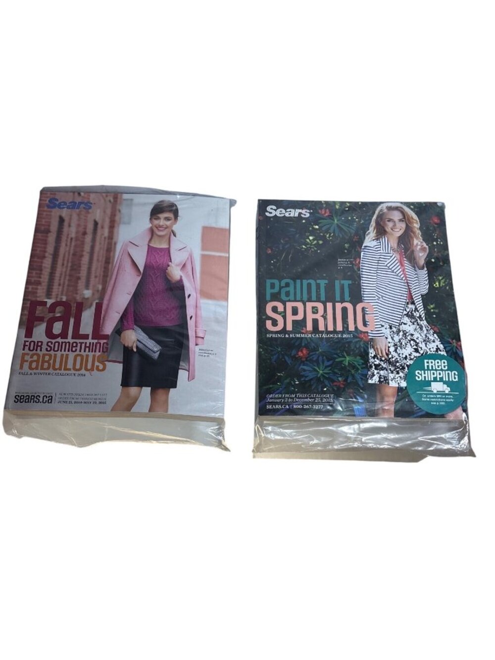 Sears Fall Winter 2014 & Spring Summer 2015 Catalogues New Sealed Lot of 2
